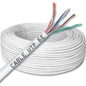 CABLE UTP TITANIUM CCA CAT 6E INTERIOR 305M BLANCO (60%COBRE-40%ALUMINIO)(TTA197)