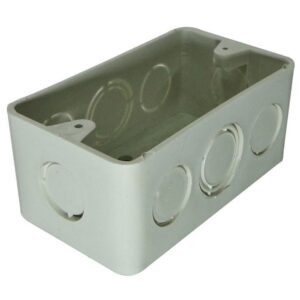 CAJA PLASTICA 2X4 BLANCA R/G CERTIFICADA