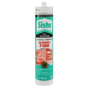 SILICONA TUBO SISTA USO GENERAL TRASPARENTE 300 ML(SL500) (FT109) (P/PECERA)(2677054)