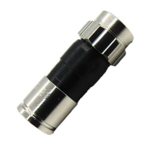 TERMINAL COAXIAL NEGRA INTEMPERIE RG6 FINA PQT X 4 UDUKE