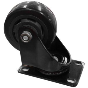 RODACHINES 3 PLANO NEGRO PESA GIRATORIO 75MM 100KG (INDIVIDUAL) (HT40084)