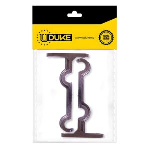 ACCESORIO CORTINERO SOPORTE MURO DOBLE CAFE DE 1/2 PAQ X 2 UDUKE