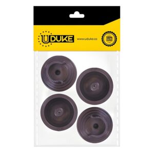 ACCESORIO CORTINERO PLAFON CAFE EN U (ABIERTO) 1/2 PAQ X 4 UDUKE