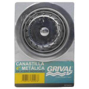 CANASTILLA LAVAPLATOS METALICA DE 4 ACERO INOX GRIVAL (937260001)