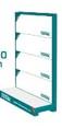 MATERIAL PUBLICITARIO (EXHIBIDOR TOTAL KIT COMPLETO DE 135CM) (135X95X38)