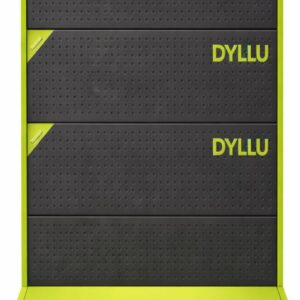 MATERIAL PUBLICITARIO (EXHIBIDOR DYLLU KIT COMPLETO BANDEJAS Y PARALES DE 135CM) (135X95X38)