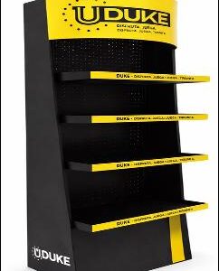 MATERIAL PUBLICITARIO (EXHIBIDOR UDUKE KIT ESTANTE CENTRAL MEDIANO 4 BANDEJAS)(180X71X42)(HT1631)