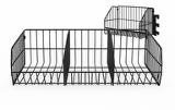 EXHIBIDOR UDUKE CANASTILLA NEGRA CON SOPORTE DE BANDEJA PARA ESTANTERIA(90X37X25CM) HT3245